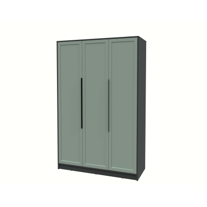 Шкаф распашной Тренд КТ-Ш3 (Антрацит ЛДСП/ Мята ЛМДФ) Ш1360 В2128 Г547